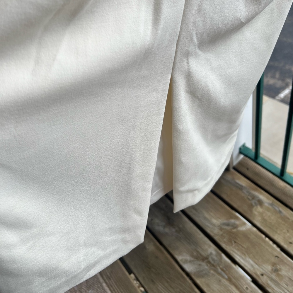 🆕 Donna Karan New York Ivory Sheath Dress Midi Work Wedding S2 S6 S8 S10 Office - Picture 7 of 16